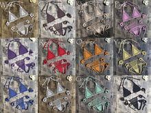 Load image into Gallery viewer, Handmade Two Pieces Mesh Sheer See Through Crochet Brazilian Bikini Set, Crochet Swimsuit, Crochet Swimwear, Sexy Bikini, Knitted Bikini