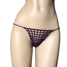 Load image into Gallery viewer, Handmade Two Pieces Mesh Sheer See Through Crochet Brazilian Bikini Set, Crochet Swimsuit, Crochet Swimwear, Sexy Bikini, Knitted Bikini
