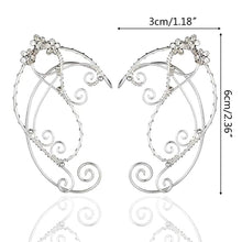 Load image into Gallery viewer, Elven Ear, Elf Ear Cuff, Handmade Clip-on Earring Elven Cuff Wrap Earring for Women and Girls, Elven Ear Cuff Elvish Earring Elf Ear
