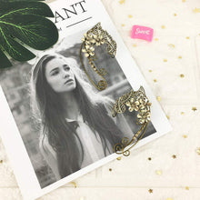 Load image into Gallery viewer, Elven Ears, Earcuffs, Elf Ears,Elven Ear Cuff, Elf Ear Cuff, Cosplay Fantasy Decoration for Ears Elven Ear Ear Cuff Elvish Earring Elf Ear
